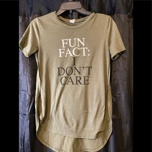 “Fun Fact: I DONT CARE” Shirt